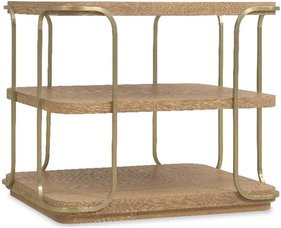 Natural Wood Shelf Unit – Modern Display Storage Rack