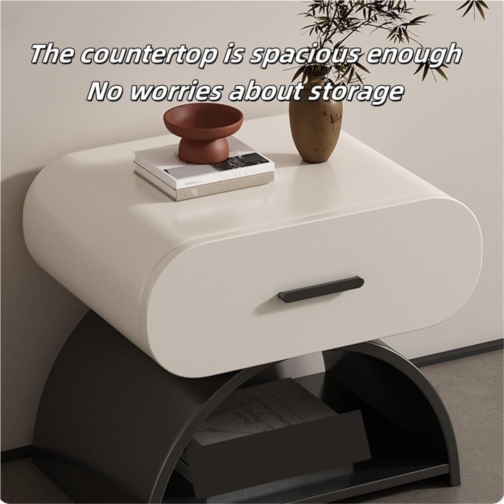 Minimalist Bedside Nightstand – Modern Storage End Table