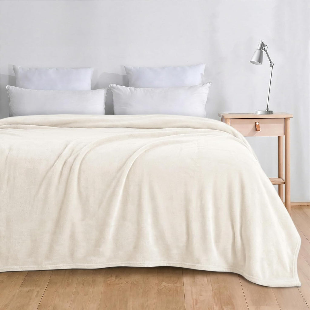 Velvet Plush Throw Blanket – Soft Cozy All Season Sofa Bed Blanket