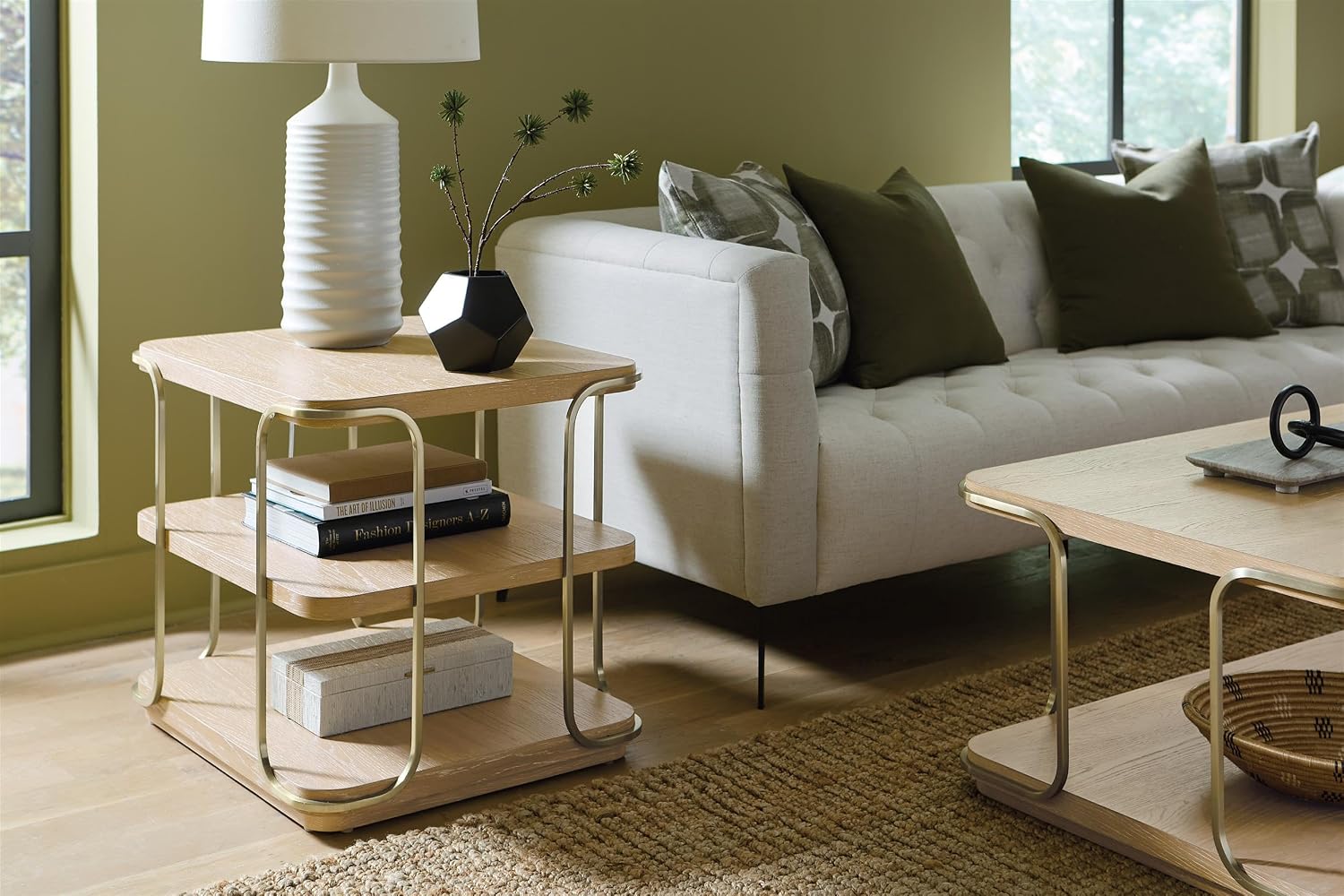 Natural Wood Shelf Unit – Modern Display Storage Rack