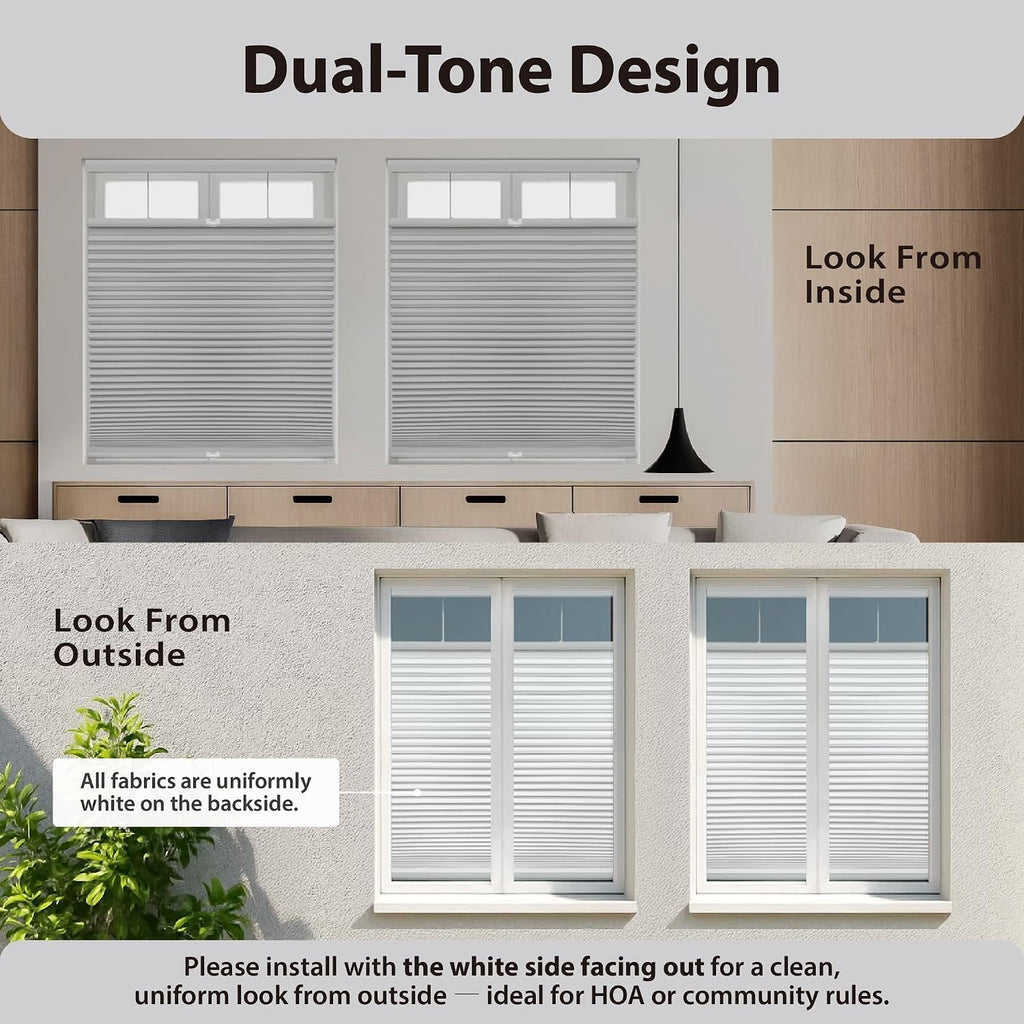 Cordless Blackout Cellular Shade – Honeycomb Window Blind for Home
