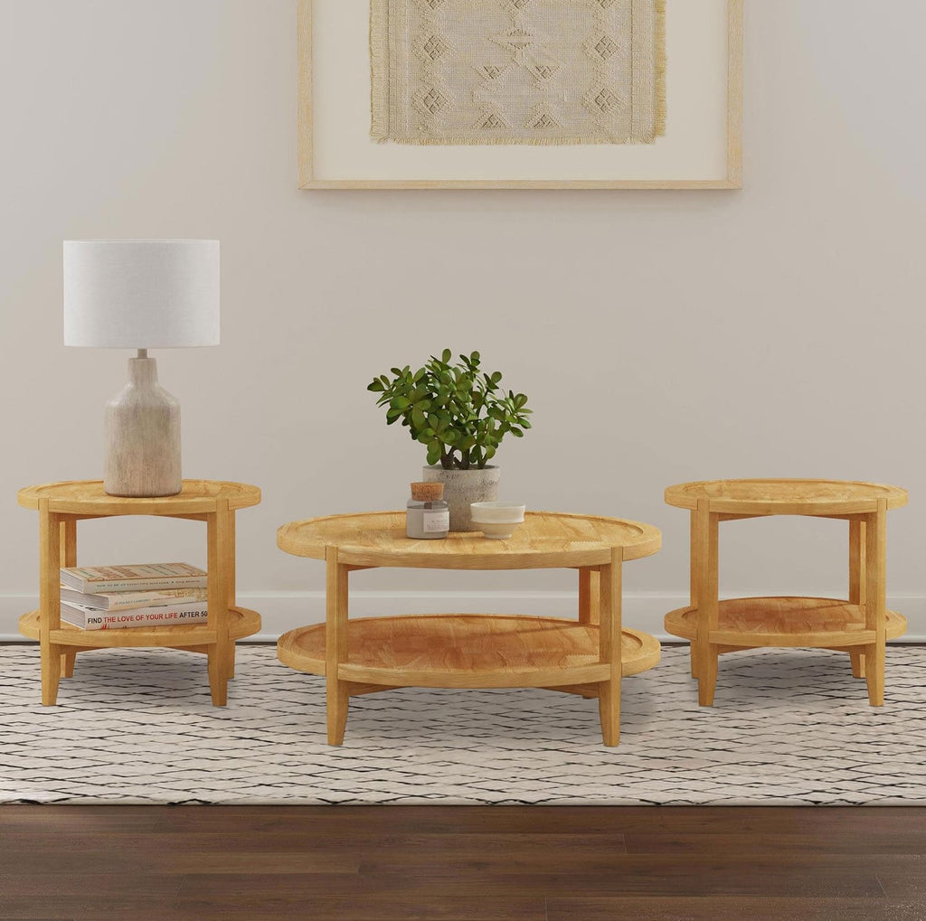3-Piece Coffee Table Set – Modern Living Room Table Collection