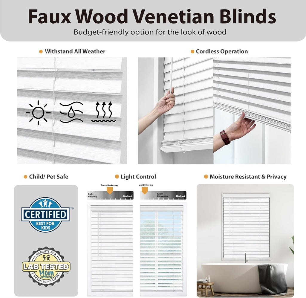 Cordless Blackout Window Blind – Modern Roll-Up Shade for Home