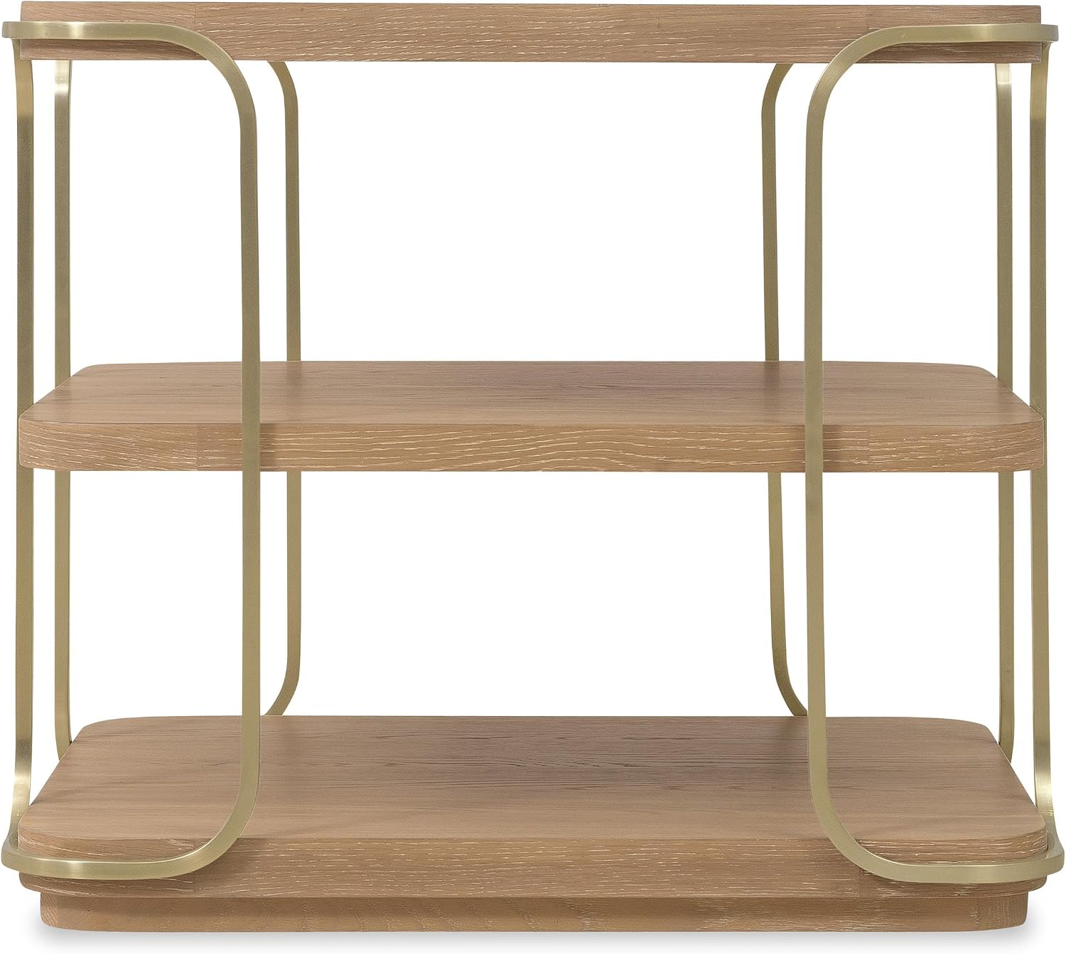 Natural Wood Shelf Unit – Modern Display Storage Rack